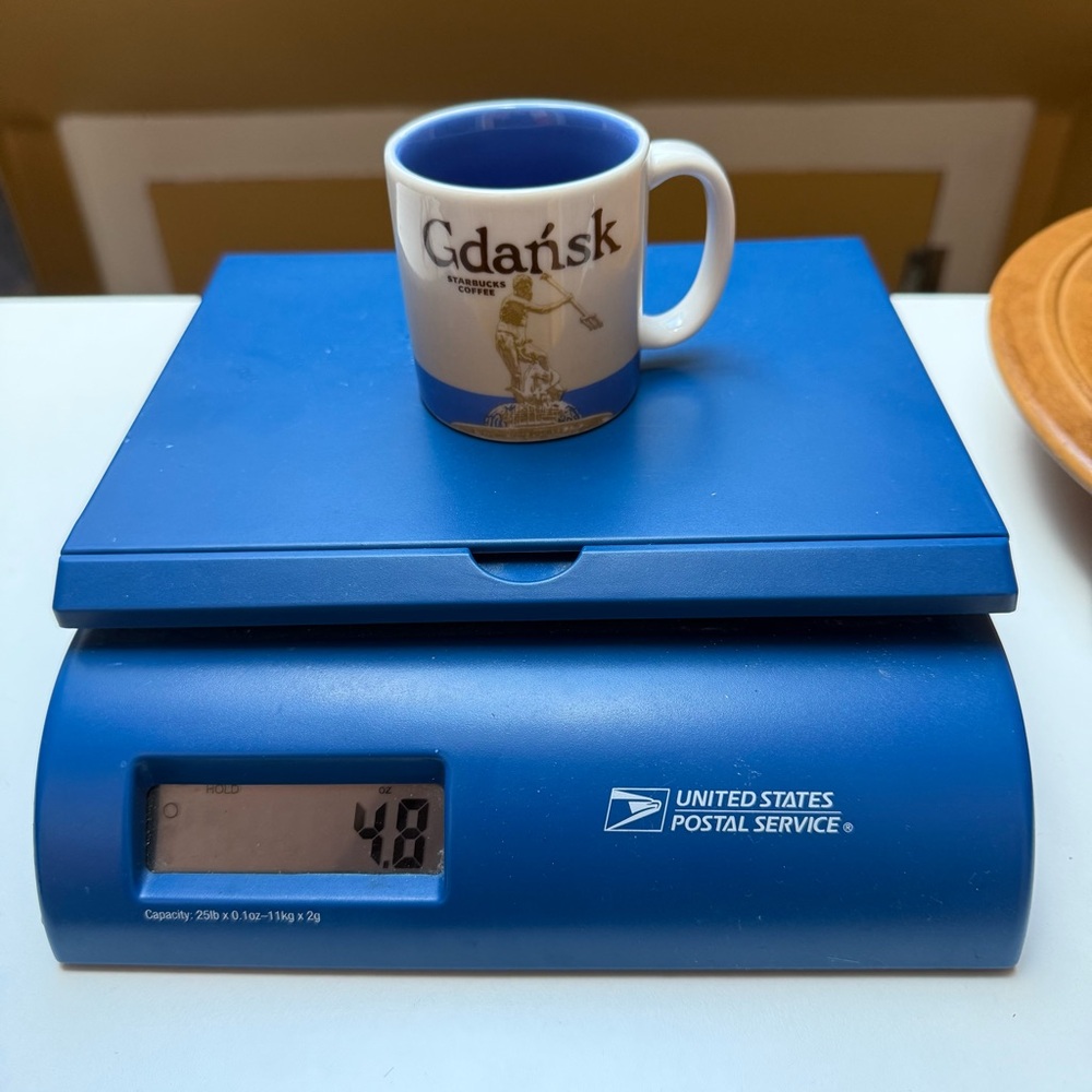 Starbucks Gdansk Poland Global Icons Espresso Mug 3 fl oz 89 ml Mini Small 2012 - Picture 14 of 14